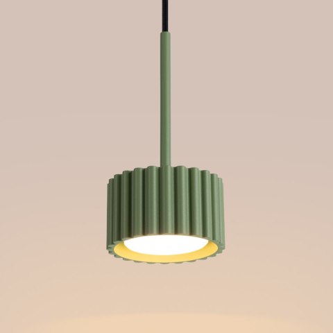 Sollux Lighting Lampa wisząca AURA 1 szałwiowa Gx53