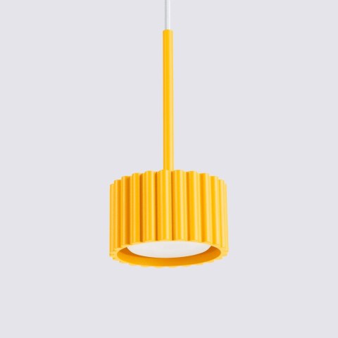 Sollux Lighting Lampa wisząca AURA 1 żółta Gx53