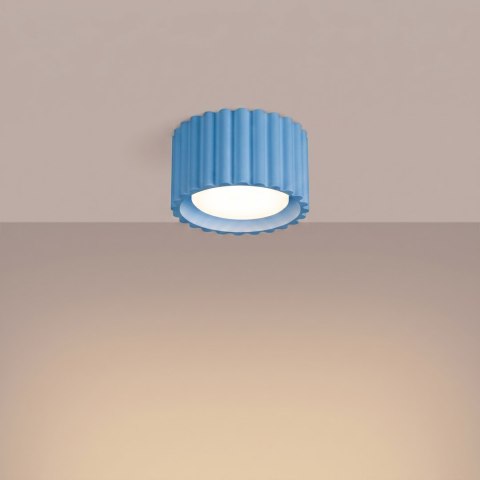 Sollux Lighting Plafon AURA 1 błękitny Gx53