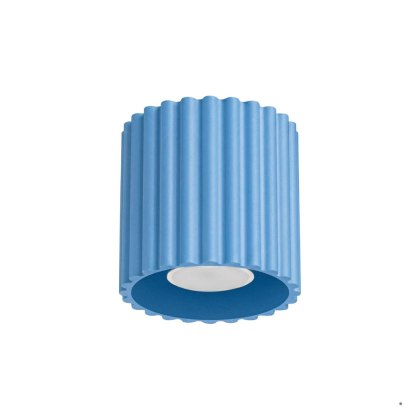 Sollux Lighting Plafon AURA 1 błękitny GU10