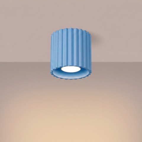 Sollux Lighting Plafon AURA 1 błękitny GU10