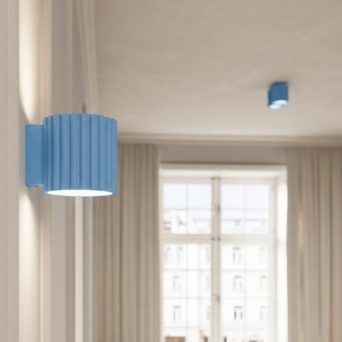Sollux Lighting Plafon AURA 1 błękitny GU10