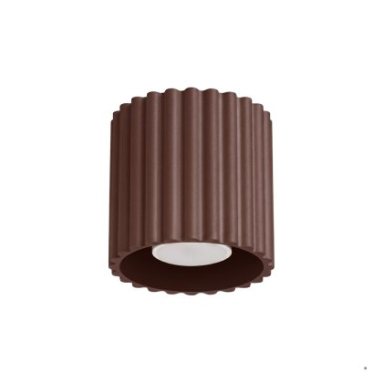 Sollux Lighting Plafon AURA 1 brązowy GU10