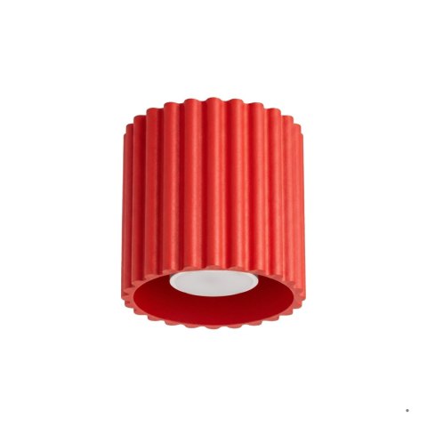 Sollux Lighting Plafon AURA 1 czerwony GU10