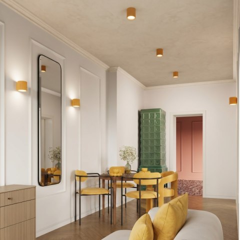 Sollux Lighting Plafon AURA 1 żółty GU10