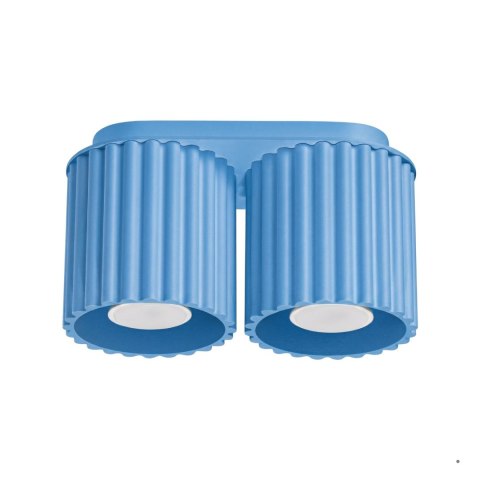 Sollux Lighting Plafon AURA 2 błękitny GU10