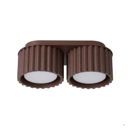 Sollux Lighting Plafon AURA 2 brązowy Gx53