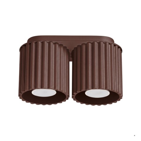 Sollux Lighting Plafon AURA 2 brązowy GU10
