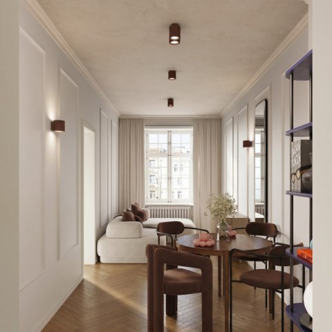 Sollux Lighting Plafon AURA 2 brązowy GU10