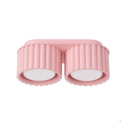 Sollux Lighting Plafon AURA 2 różowy Gx53