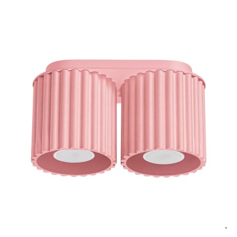 Sollux Lighting Plafon AURA 2 różowy GU10