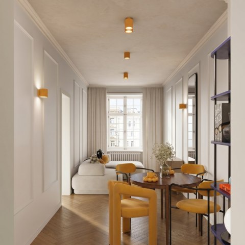 Sollux Lighting Plafon AURA 2 żółty GU10