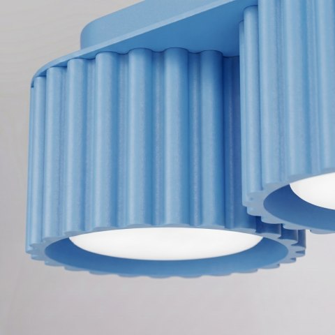 Sollux Lighting Plafon AURA 3 błękitny Gx53
