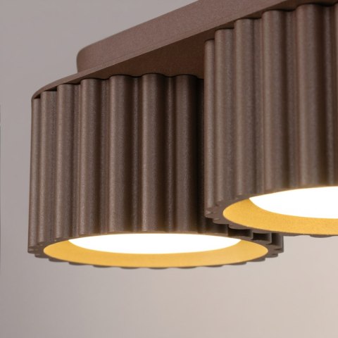 Sollux Lighting Plafon AURA 3 brązowy Gx53
