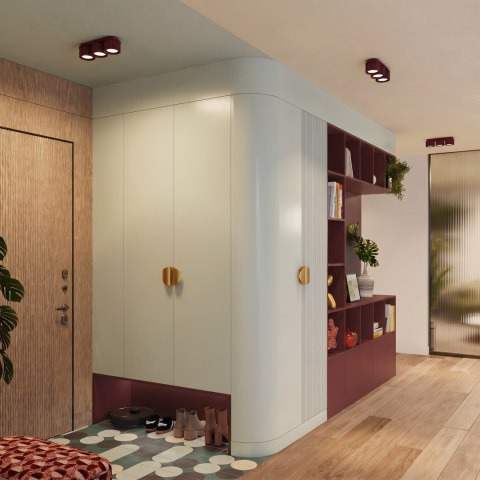 Sollux Lighting Plafon AURA 3 burgund Gx53