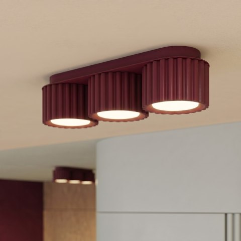 Sollux Lighting Plafon AURA 3 burgund Gx53
