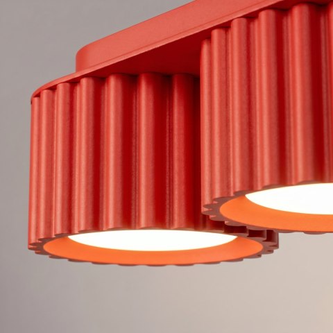 Sollux Lighting Plafon AURA 3 czerwony Gx53