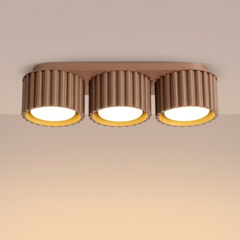Sollux Lighting Plafon AURA 3 mocca Gx53