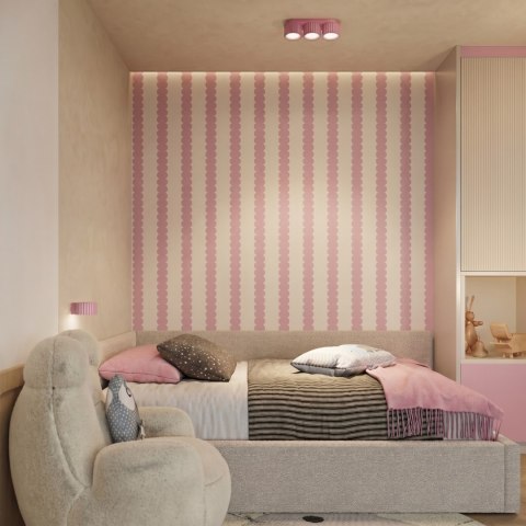 Sollux Lighting Plafon AURA 3 różowy Gx53