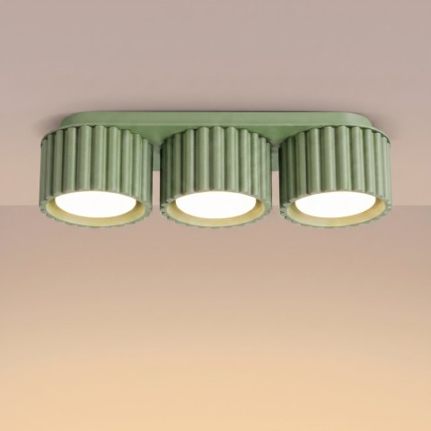 Sollux Lighting Plafon AURA 3 szałwiowy Gx53
