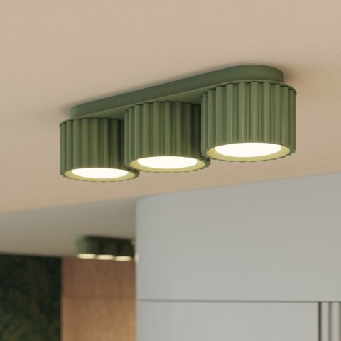Sollux Lighting Plafon AURA 3 szałwiowy Gx53