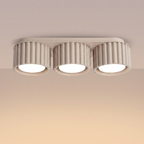 Sollux Lighting Plafon AURA 3 taupe Gx53