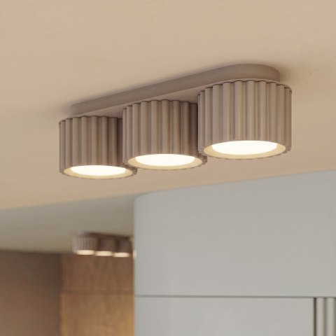 Sollux Lighting Plafon AURA 3 taupe Gx53