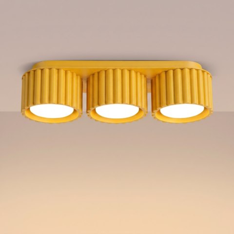 Sollux Lighting Plafon AURA 3 żółty Gx53