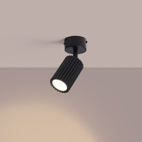 Sollux Lighting Plafon KARBON 1 czarny