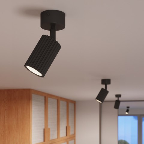 Sollux Lighting Plafon KARBON 1 czarny