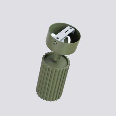 Sollux Lighting Plafon KARBON 1 zielona oliwka