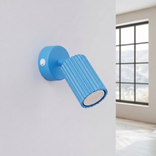 Sollux Lighting Kinkiet KARBON błękitny z włącznikiem