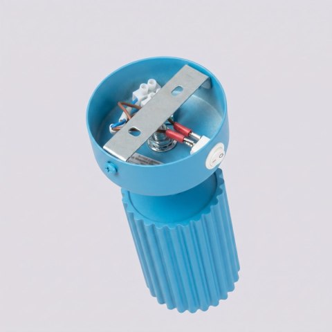 Sollux Lighting Kinkiet KARBON błękitny z włącznikiem