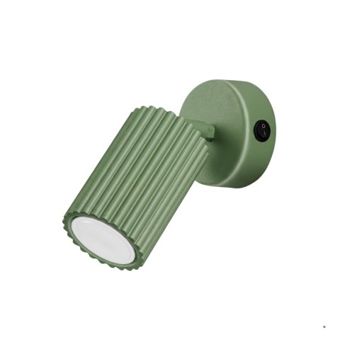 Sollux Lighting Kinkiet KARBON szałwiowy z włącznikiem