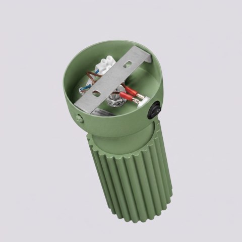 Sollux Lighting Kinkiet KARBON szałwiowy z włącznikiem