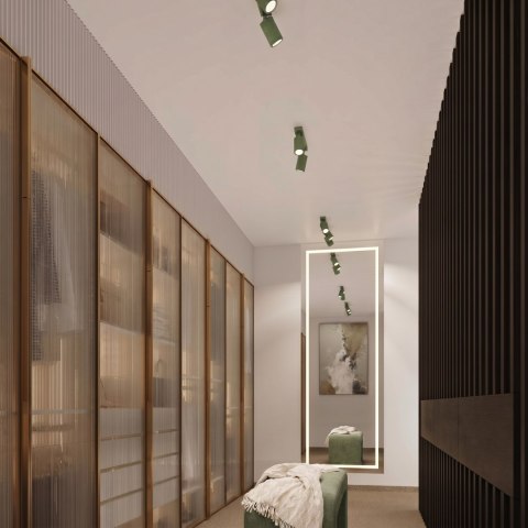 Sollux Lighting Kinkiet KARBON szałwiowy z włącznikiem
