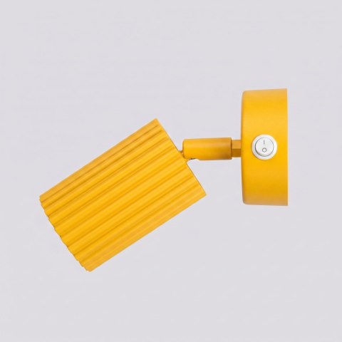 Sollux Lighting Kinkiet KARBON żółty z włącznikiem
