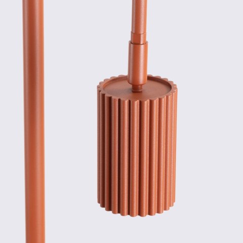 Sollux Lighting Lampa podłogowa KARBON 1 ochra czerwona