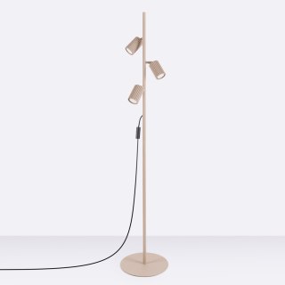 Sollux Lighting Lampa podłogowa KARBON 3 taupe