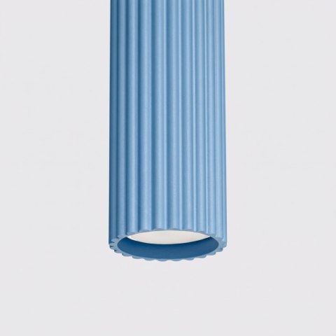 Sollux Lighting Lampa wisząca KARBON 1 błękitna