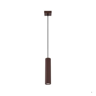 Sollux Lighting Lampa wisząca KARBON 1 brązowa