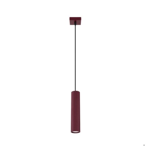 Sollux Lighting Lampa wisząca KARBON 1 burgund
