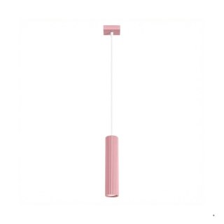Sollux Lighting Lampa wisząca KARBON 1 różowa