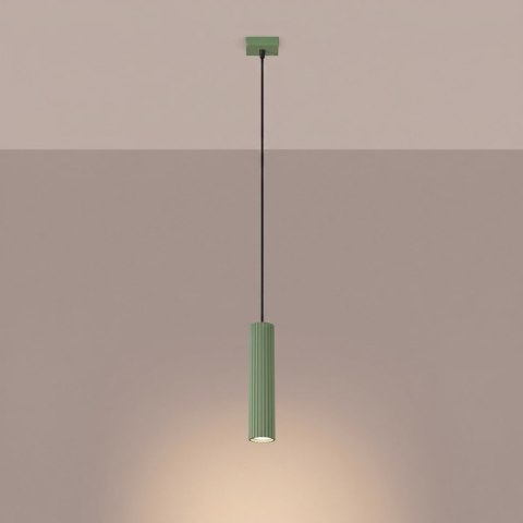 Sollux Lighting Lampa wisząca KARBON 1 szałwiowa