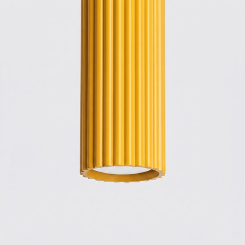 Sollux Lighting Lampa wisząca KARBON 1 żółta