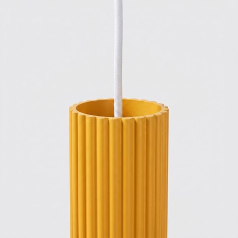 Sollux Lighting Lampa wisząca KARBON 1 żółta