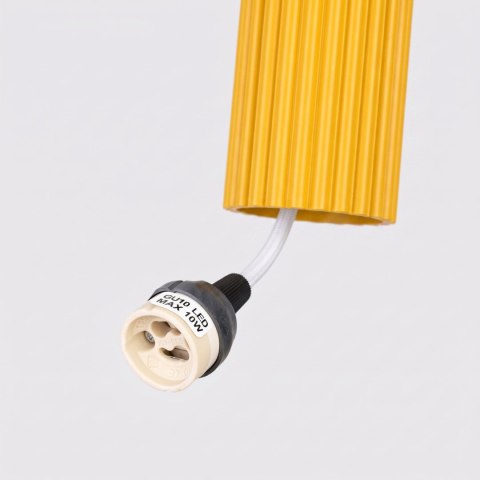Sollux Lighting Lampa wisząca KARBON 1 żółta