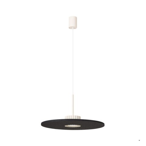 Sollux Lighting Lampa wisząca OVO 1 beżowa/czarna filc Gx53
