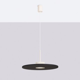 Sollux Lighting Lampa wisząca OVO 1 beżowa/czarna filc Gx53