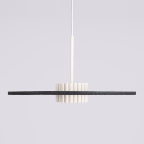 Sollux Lighting Lampa wisząca OVO 1 beżowa/czarna filc Gx53